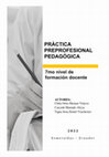 Research paper thumbnail of PRÀCTICA PREPROFESIONAL PEDAGÓGICA