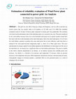 Research paper thumbnail of Estimation of reliability evaluation of Wind Power plant connected to power grid: An Analysis