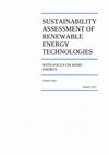 Research paper thumbnail of Sustainability Assessment of Renewable Energy Technologies with focus on Wind Energy