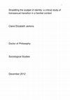 Research paper thumbnail of Straddling the scalpel of identity: A critical study of