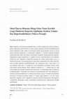 Research paper thumbnail of Okul Öncesi Döneme Hitap Eden Tema İçerikli Çizgi Filmlerin Değerler Eğitimine Katkısı Yönünden Değerlendirilmesi (Niloya Örneği)