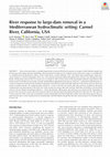 Research paper thumbnail of River response to large-dam removal in a Mediterranean hydroclimatic setting: Carmel River, California, USA