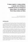 Research paper thumbnail of O espaço sagrado e o espaço profano: o sagrado como estratégia da Companhia de Jesus na formação do espaço urbano e da sociedade da Vila de Nossa Senhora da Vitória