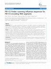 Research paper thumbnail of PB1-F2 Finder: scanning influenza sequences for PB1-F2 encoding RNA segments