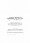 Research paper thumbnail of Population ageing in east and south-east Asia, 1950-2050: Implications for elderly care