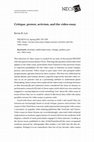 Research paper thumbnail of Critique, protest, activism, and the video essay