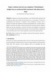 Research paper thumbnail of Subject confusion and task non-completion: Methodological insights from an artefactual field experiment with adolescents in