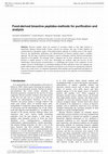 Research paper thumbnail of Food-derived bioactive peptides-methods for purification and analysis