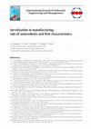 Research paper thumbnail of Servitization in manufacturing: role of antecedents and firm characteristics