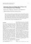 Research paper thumbnail of Optimization of Removal of Methylene Blue by Platanus Tree Leaves Using Response Surface Methodology