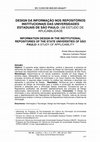 Research paper thumbnail of Design da informação nos repositórios institucionais das universidades estaduais de São Paulo: um estudo de aplicabilidade