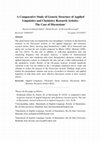 Research paper thumbnail of A Comparative Study of Generic Structure of Applied Linguistics and Chemistry Research Articles: The Case of Discussions