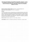 Research paper thumbnail of Descrição dos boletins da Faculdade de Filosofia, Ciências e Letras e Faculdade de Filosofia (FFCL) e Faculdade de Filosofia, Letras e Ciências Humanas (FFLCH) utilizando o padrão de metadados Dublin Core (DC)