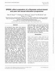 Research paper thumbnail of SPEEK: effect evaluation of a Ghanaian school-based and peer-led sexual education programme