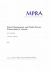 Research paper thumbnail of School Management and Public–Private Partnerships in Uganda