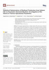 Research paper thumbnail of Statistical Optimization of Biodiesel Production from Salmon Oil via Enzymatic Transesterification: Investigation of the Effects of Various Operational Parameters