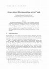 Research paper thumbnail of Generalized blockmodeling with Pajek