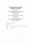 Research paper thumbnail of An optimizational approach to regular equivalence