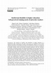 Research paper thumbnail of Intellectual disability in higher education: Self-perceived training needs of university teachers