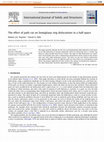 Research paper thumbnail of The effect of path cut on Somigliana ring dislocations in a half-space