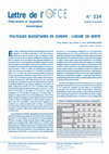 Research paper thumbnail of Politiques budg�taires en Europe : l�heure de v�rit�