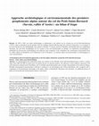 Research paper thumbnail of Approche archéologique et environnementale des premiers peuplements alpins autour du col du Petit-Saint-Bernard. Rey P.-J., Batigne-Vallet C., Collombet J., Delhon C., Martin L., Moulin B., Poulenard J., Scoccimarro N., Thièbault S., Treffort J.-M. (2010). In Archéologie de la montagne européenne