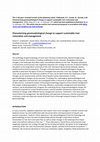 Research paper thumbnail of Characterizing geomorphological change to support sustainable river restoration and management