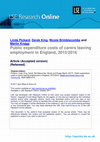 Research paper thumbnail of Public expenditure costs of carers leaving employment in England, 2015/2016