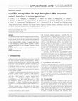 Research paper thumbnail of AutoCSA, an algorithm for high throughput DNA sequence variant detection in cancer genomes