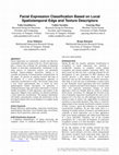 Research paper thumbnail of Facial expression classification based on local spatiotemporal edge and texture descriptors