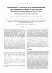 Research paper thumbnail of Metalloelastase‑12 is involved in the temporomandibular joint inflammatory response as well as cartilage degradation by aggrecanases in STR/Ort mice