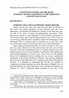 Research paper thumbnail of Constituent Power and the Right to Resist or What Happened to the Ukrainian Constitution in 2014?