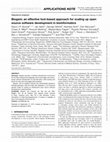 Research paper thumbnail of Biogem: an effective tool-based approach for scaling up open source software development in bioinformatics