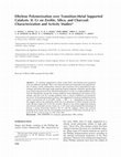 Research paper thumbnail of Ethylene polymerization over transition metal-exchanged montmorillonite catalysts