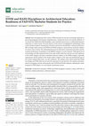 Research paper thumbnail of STEM and HASS Disciplines in Architectural Education: Readiness of FAD-STU Bachelor Students for Practice