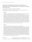 Research paper thumbnail of Geología forense: Métodos aplicados en la búsqueda de desaparecidos en la región central de Argentina