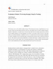 Research paper thumbnail of Evaluating L 2 Readers ’ Previewing Strategies Using Eye Tracking