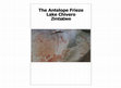 Research paper thumbnail of The Antelope Frieze Lake Chivero Zimbabwe