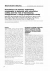 Research paper thumbnail of Prevalence of primary sclerosing cholangitis in patients with ulcerative colitis and the risk of developing malignancies. A large prospective study