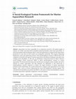 Research paper thumbnail of A Social-Ecological System Framework for Marine Aquaculture Research