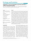 Research paper thumbnail of Vegetation in clear-cuts depends on previous land use: a century-old grassland legacy