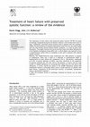 Research paper thumbnail of Treatment of heart failure with preserved systolic function in the elderly