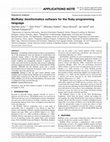 Research paper thumbnail of BioRuby: bioinformatics software for the Ruby programming language