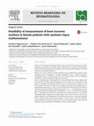 Research paper thumbnail of [Feasibility of measurement of bone turnover markers in female patients with systemic lupus erythematosus.]