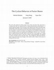 Research paper thumbnail of The Cyclical Behavior of Factor Shares