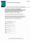 Research paper thumbnail of Comparison of liquid chromatography instruments with single quadrupole and tandem mass spectrometry for trace level analysis: Aflatoxin m1 (afm1) in white cheese