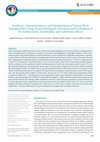 Research paper thumbnail of Synthesis, Characterization, and Optimization of Green Silver Nanoparticles Using Neopestalotiopsis clavispora and Evaluation of Its Antibacterial, Antibiofilm, and Genotoxic Effects