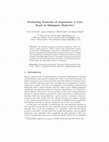 Research paper thumbnail of Evaluating Networks of Arguments: A Case Study in Mīmāṃsā Dialectics