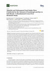 Research paper thumbnail of Appetite and Subsequent Food Intake Were Unaffected by the Amount of Sourdough and Rye in Soft Bread—A Randomized Cross-Over Breakfast Study