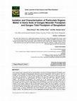 Research paper thumbnail of Isolation and Characterisation of Particulate Organic Matter in Some Soils of Ganges Meander Floodplain and Ganges Tidal Floodplain of Bangladesh